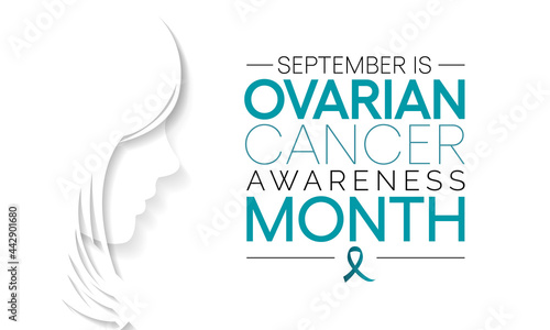 Ovarian Cancer awareness month is observed every year in September, it is a group of diseases that originates in the ovaries, or in the related areas of the fallopian tubes and the peritoneum. Vector