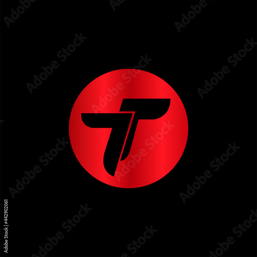 Creative Modern Minimal Alphabet Initial Letter Mark Monogram TT Logo T Editable in Vector Format 