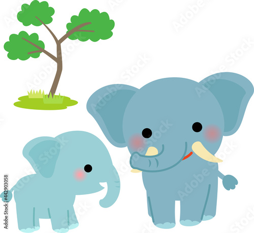 象の親子のキャラクター Stock Vector Adobe Stock 象の親子のキャラクター Stock Vector Adobe Stock