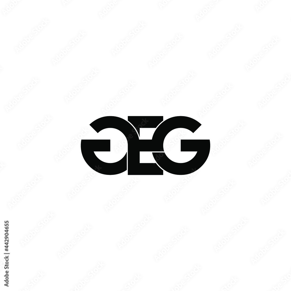 geg letter original monogram logo design geg letter original monogram logo design