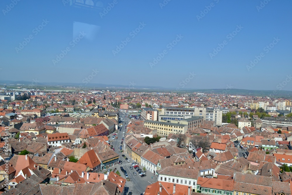 aerial view of the city. aerial view.