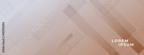 abstract brown banner with lines effect