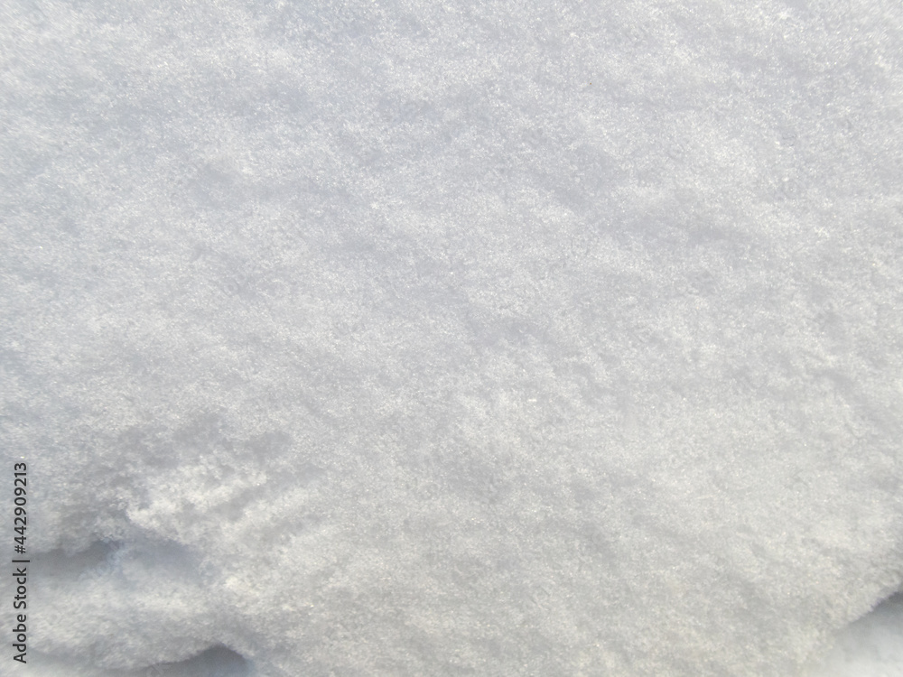 Macro photograph of snow makes a nice background or texture. A Missouri glimmer of cold weather.