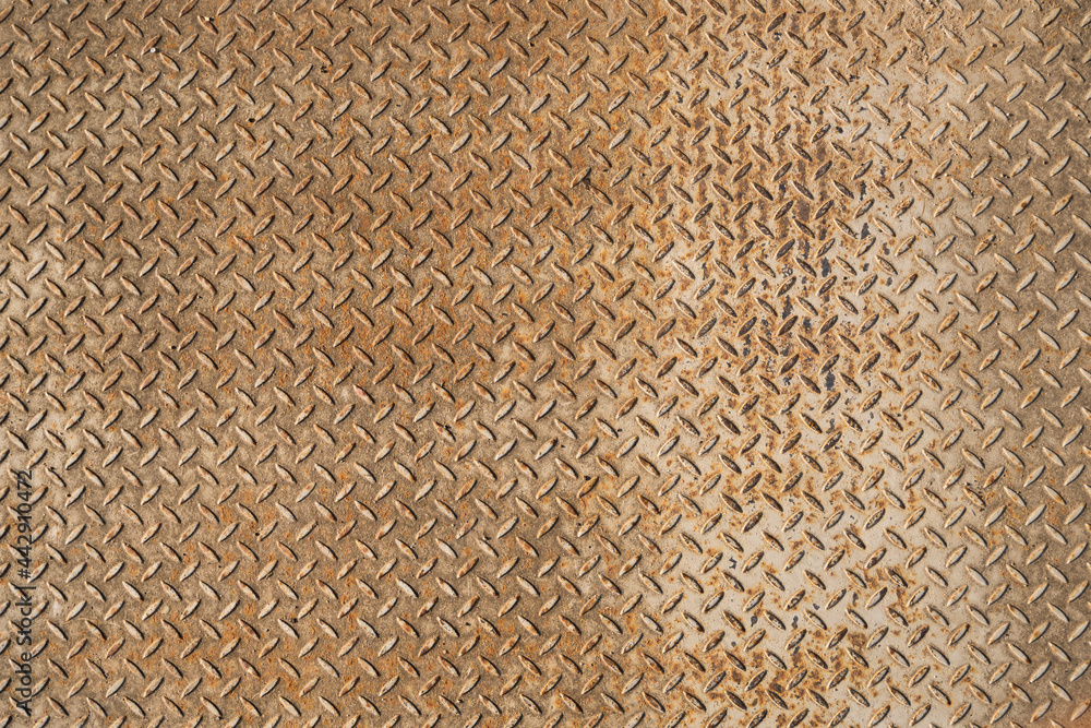Texture of rusty metal plate of the floor. Texture of rusty metal plate of the floor.