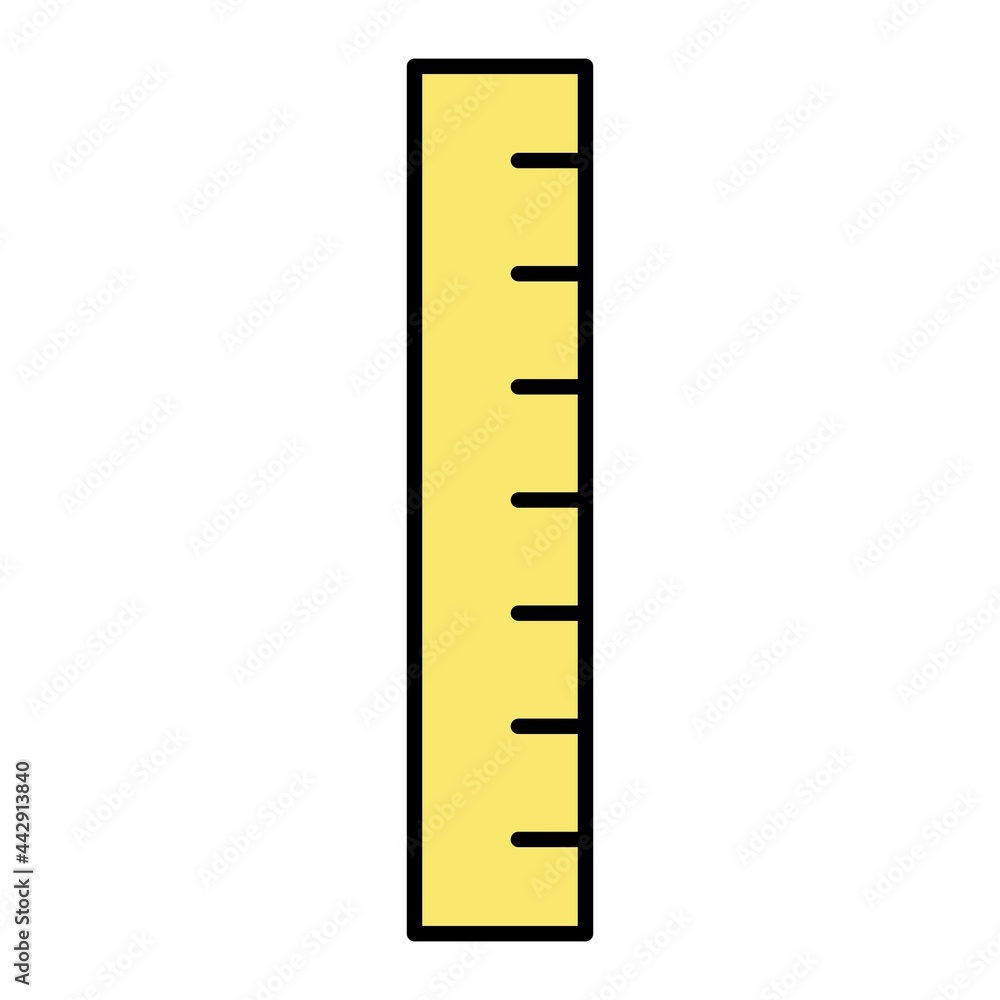 Vector Ruler Filled Outline Icon Design Vector Ruler Filled Outline Icon Design