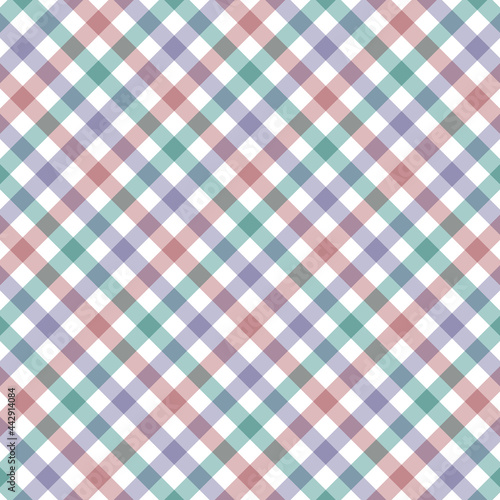 Pastel colors seamless checkered pattern