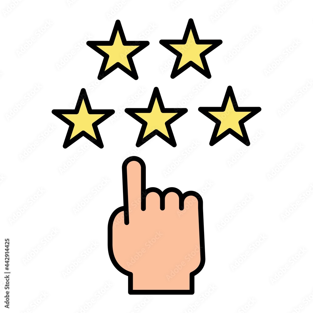 Vector Ratings Filled Outline Icon Design Vector Ratings Filled Outline Icon Design