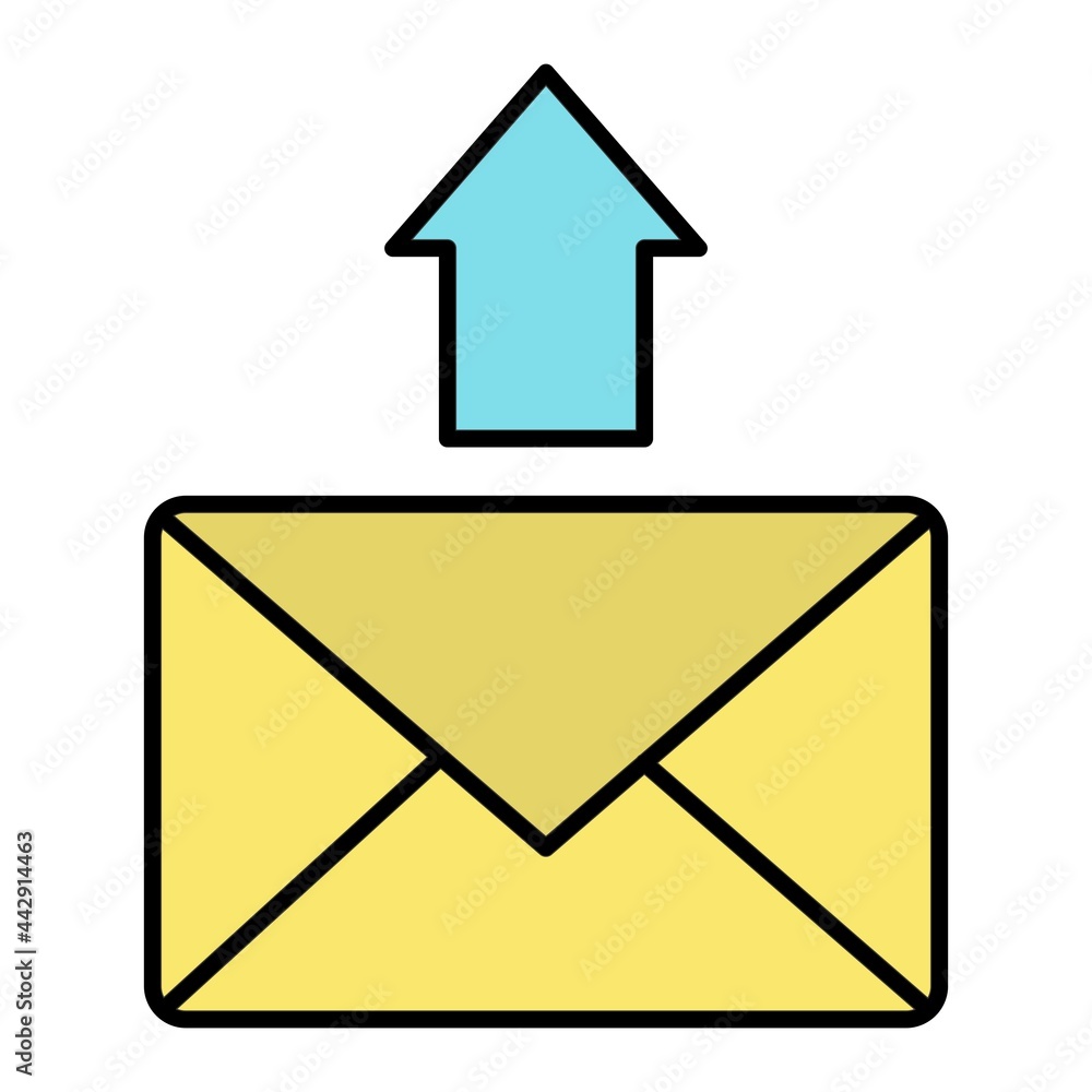 Vector Send Message Filled Outline Icon Design Vector Send Message Filled Outline Icon Design