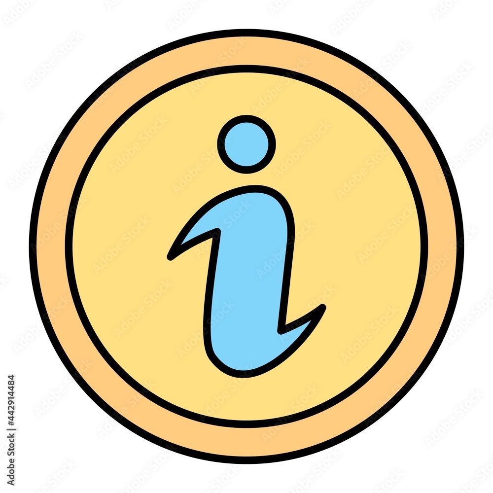 Vector Information Filled Outline Icon Design Vector Information Filled Outline Icon Design