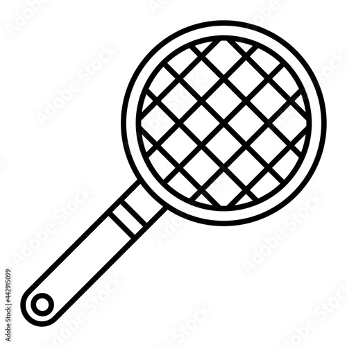 Vector Strainer Outline Icon Design