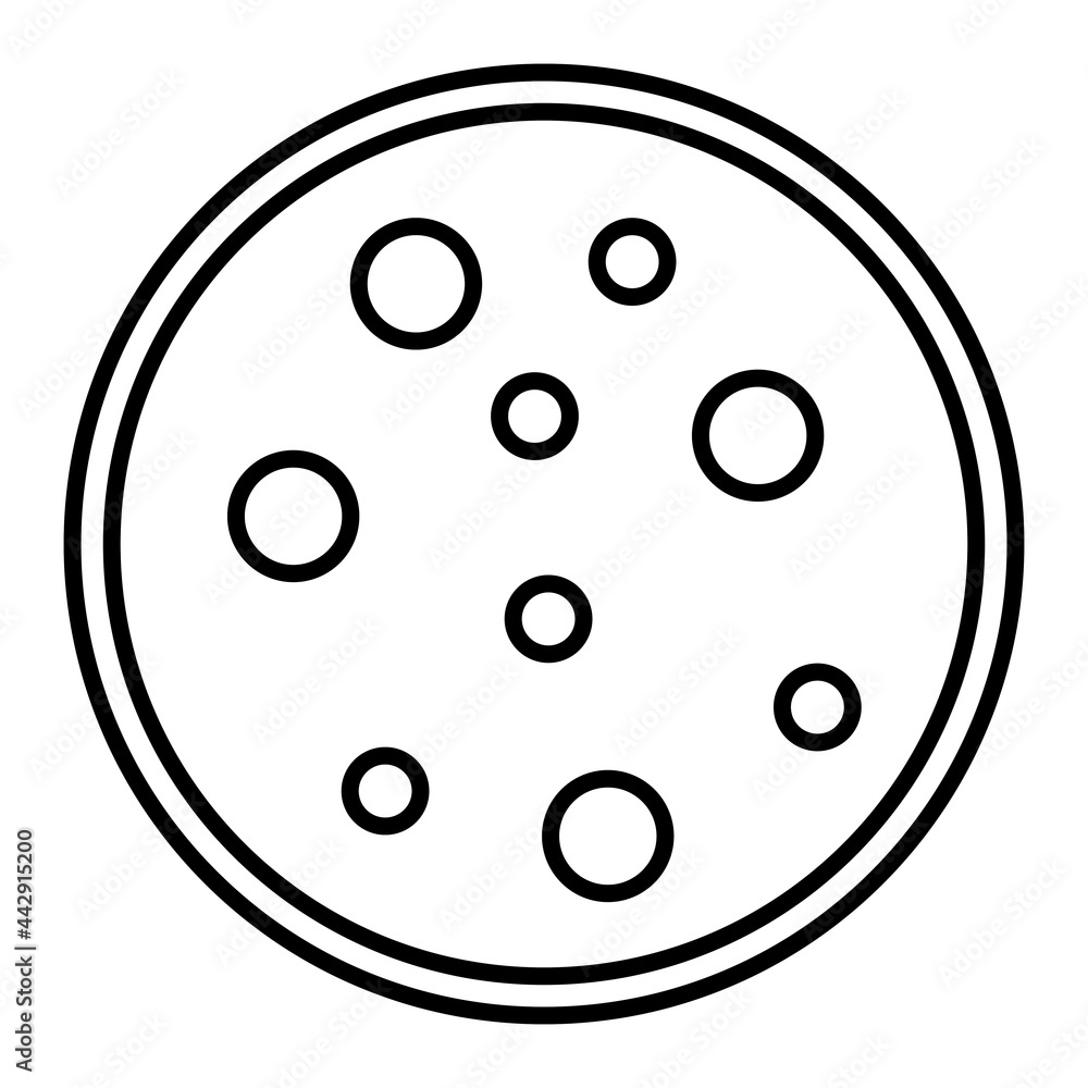 Vector Cream Biscuit Outline Icon Design Vector Cream Biscuit Outline Icon Design