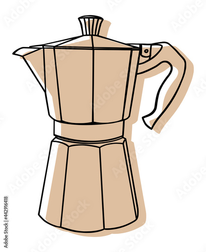 Italian coffee maker or moka pot