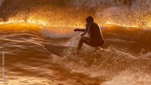 Surfer in Fire © Jon Runnalls
