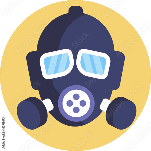 Gas Mask Icon. Protest Icon.