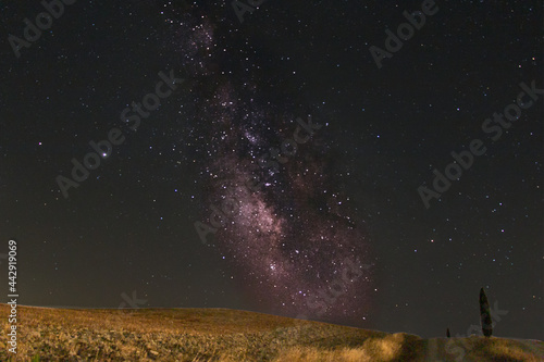 Via lattea nella Val d'Orcia