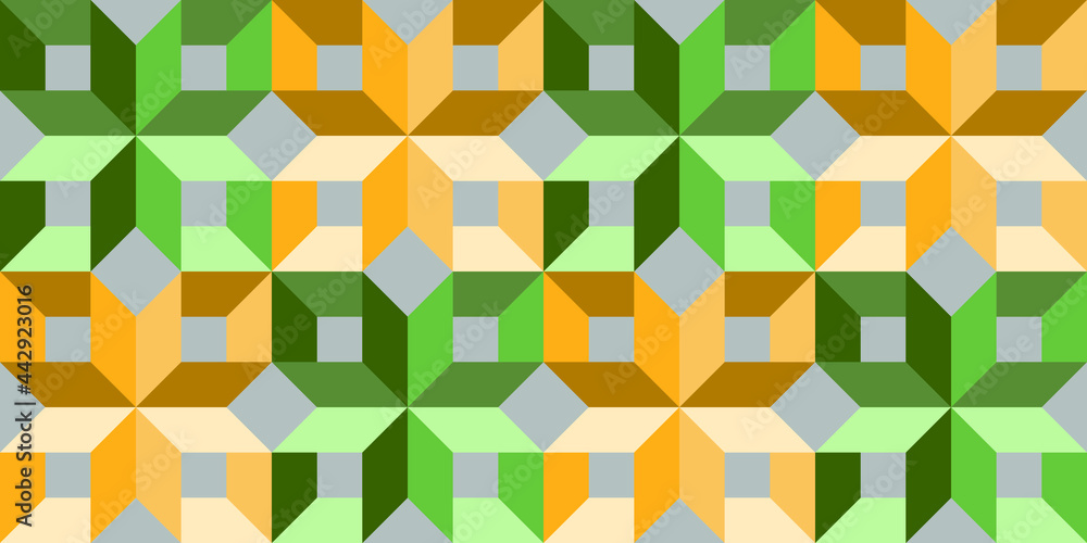 Seamless 3D pattern. Wrapping paper pattern. Template for fabric. Stylish background for cards. Modern geometric textile design. Fashionable color combinations. Backdrop. Wallpapers. Tiles. Vector. Seamless 3D pattern. Wrapping paper pattern. Template for fabric. Stylish background for cards. Modern geometric textile design. Fashionable color combinations. Backdrop. Wallpapers. Tiles. Vector.