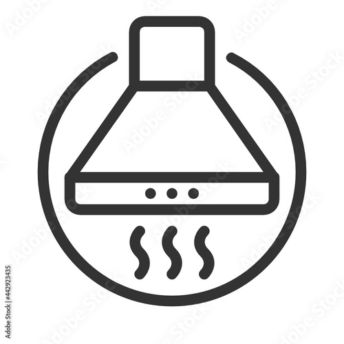 Extractor outline icon.