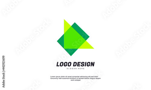 stock vector creative connection corporate elegant logo business abstract