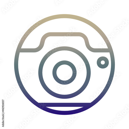 DSLR Camera gradient icon.