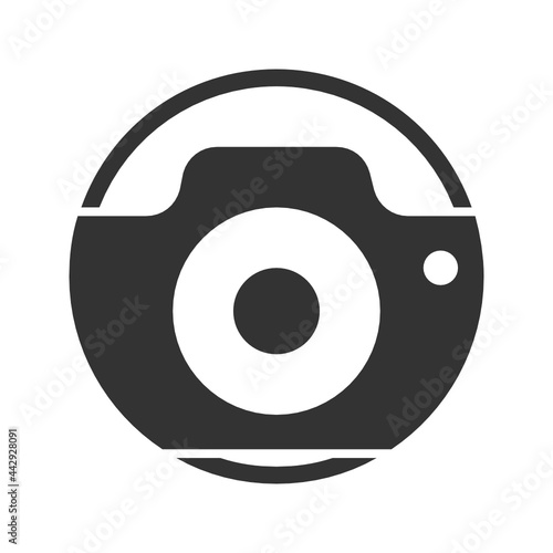 DSLR Camera solid icon.