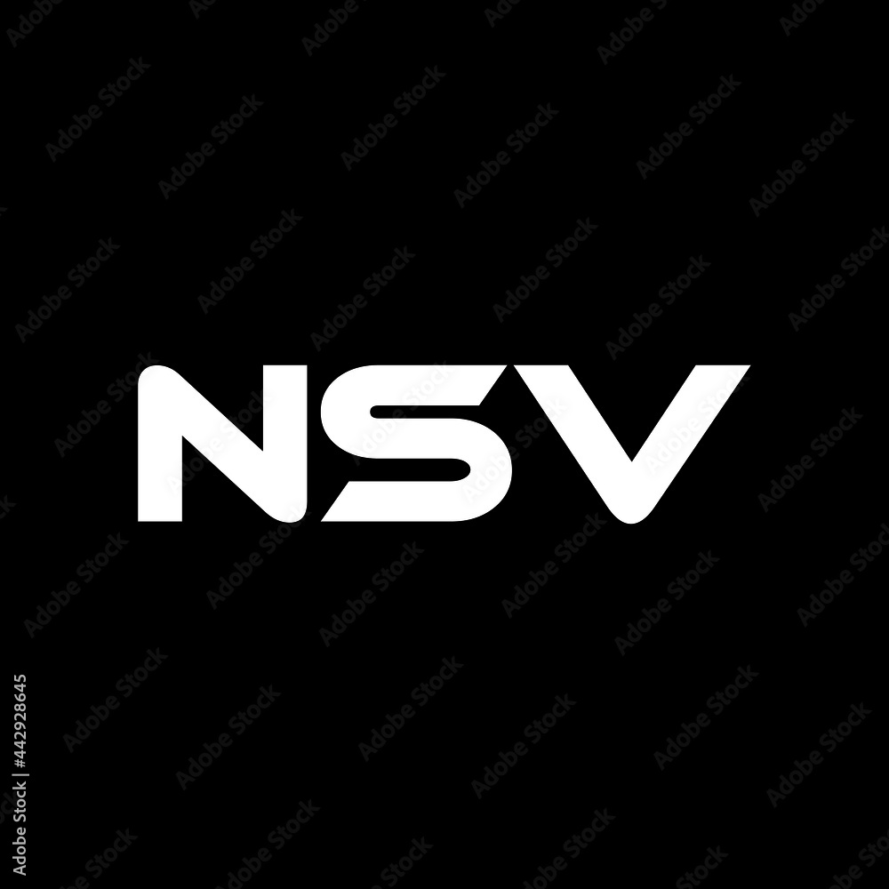 NSV letter logo design with black background in illustrator, vector logo modern alphabet font overlap style. calligraphy designs for logo, Poster, Invitation, etc. NSV letter logo design with black background in illustrator, vector logo modern alphabet font overlap style. calligraphy designs for logo, Poster, Invitation, etc.