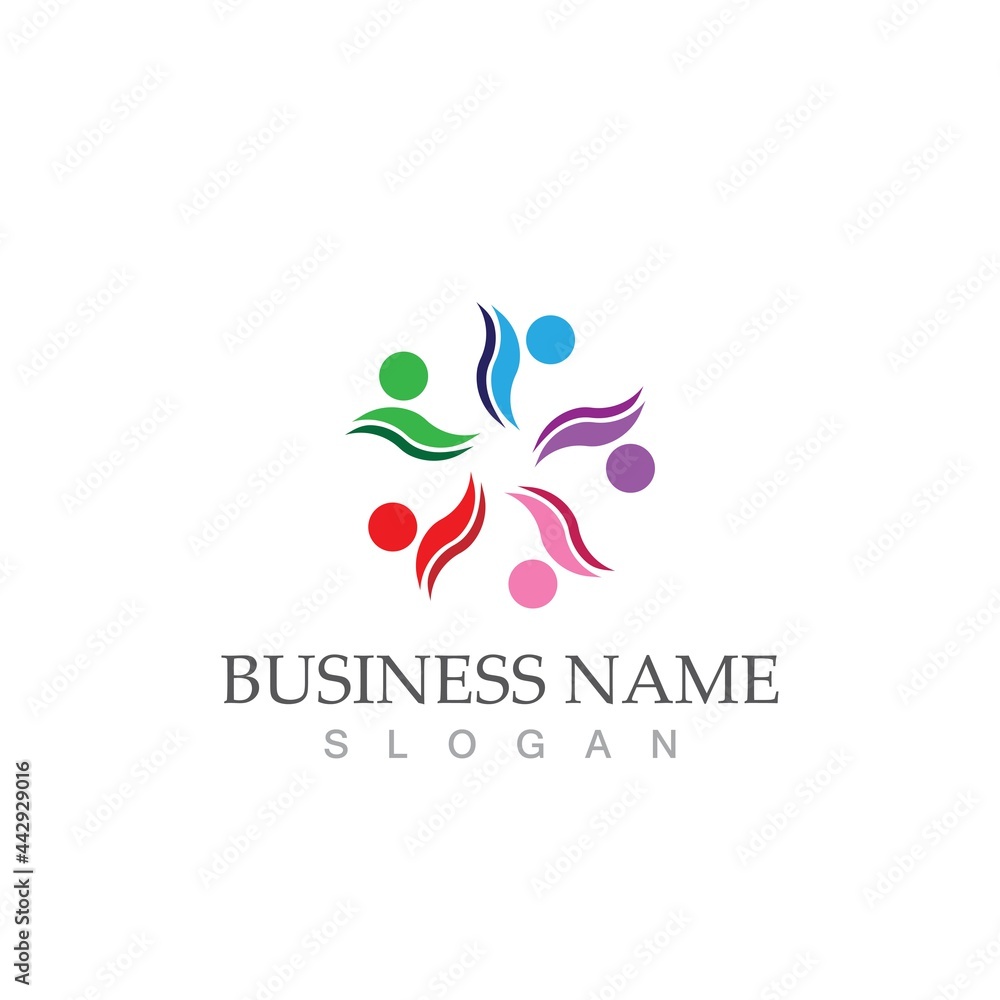 Community, network and social icon Community, network and social icon