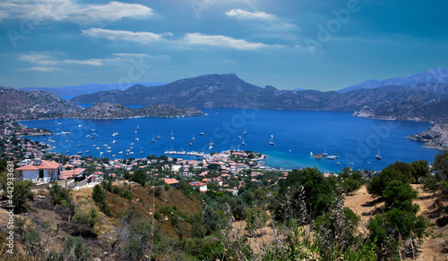 Fototapeta Naklejka Na Ścianę i Meble -  Marmaris Turkey beaches in summer time