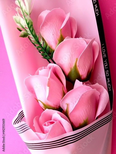pink rose petals