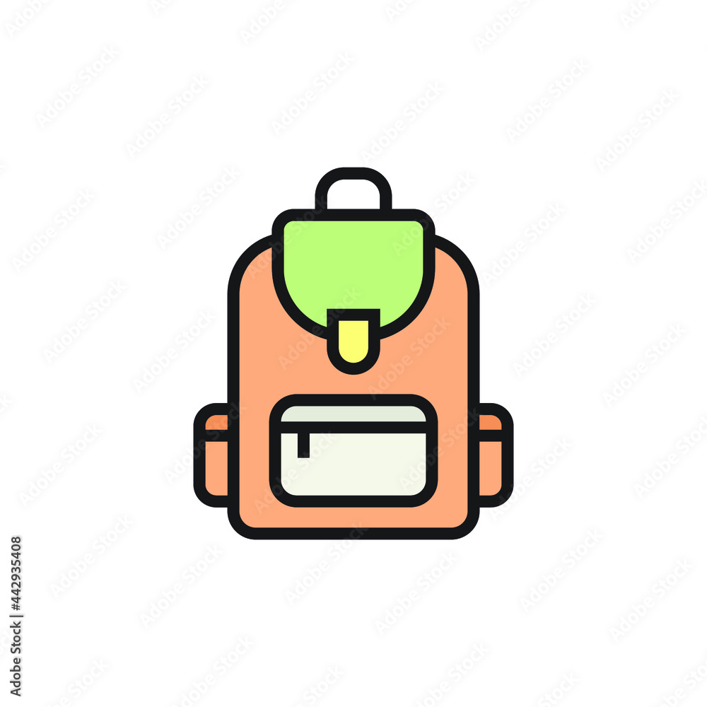 school bag icon design template vector school bag icon design template vector