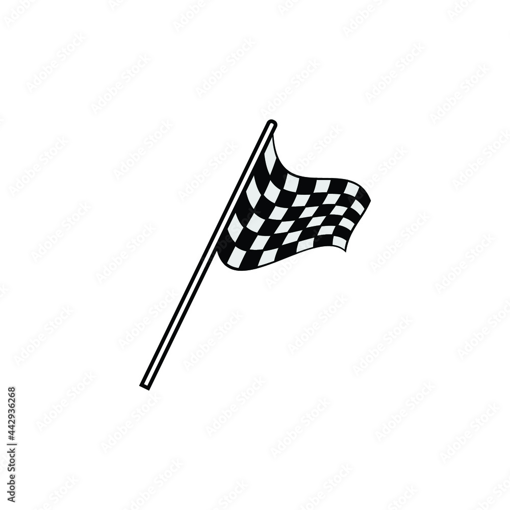 Fototapeta premium race flag icon design template
