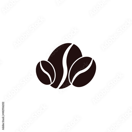 coffee beans logo icon design template vector