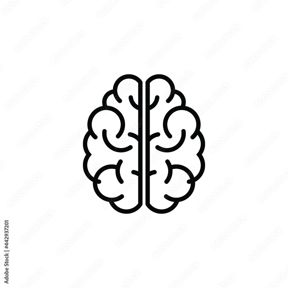 brain icon design template vector brain icon design template vector