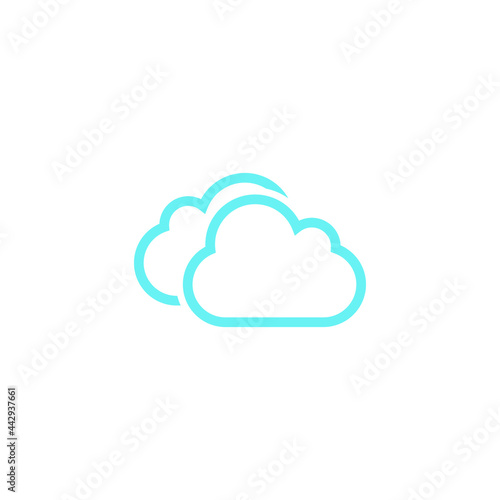 cloud computing icon design template vector © sidik