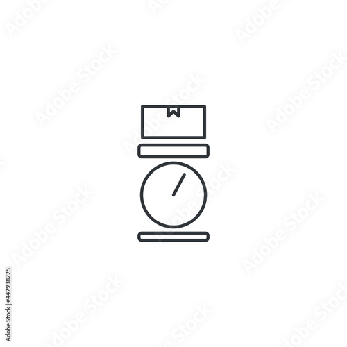 isolated scales sign icon, vector illustration