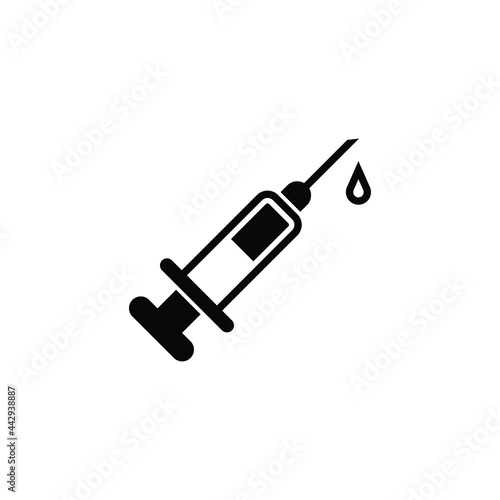syringe icon design template vector © sidik