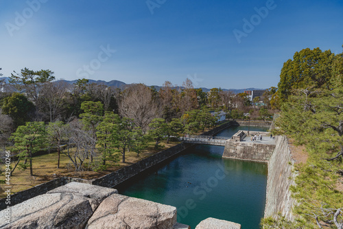 京都二条城 天守台からの眺望