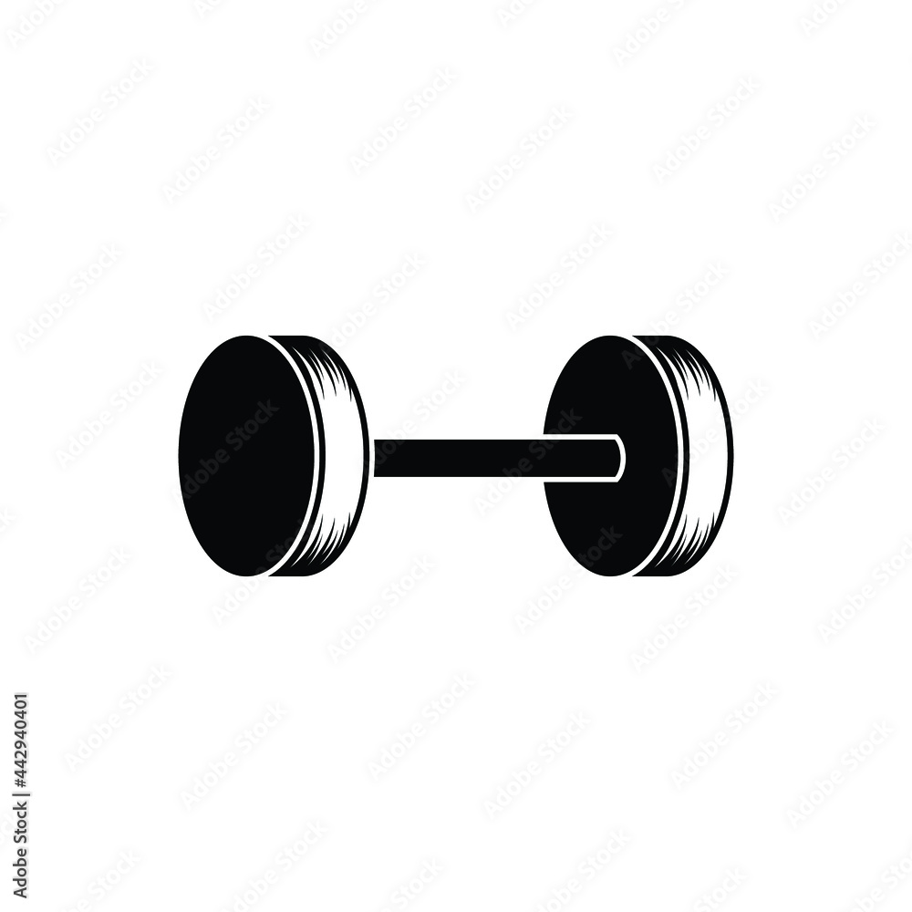 barbell icon design template vector barbell icon design template vector