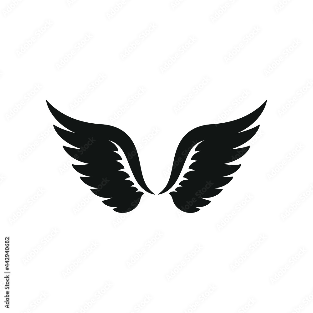 wing icon design template vector