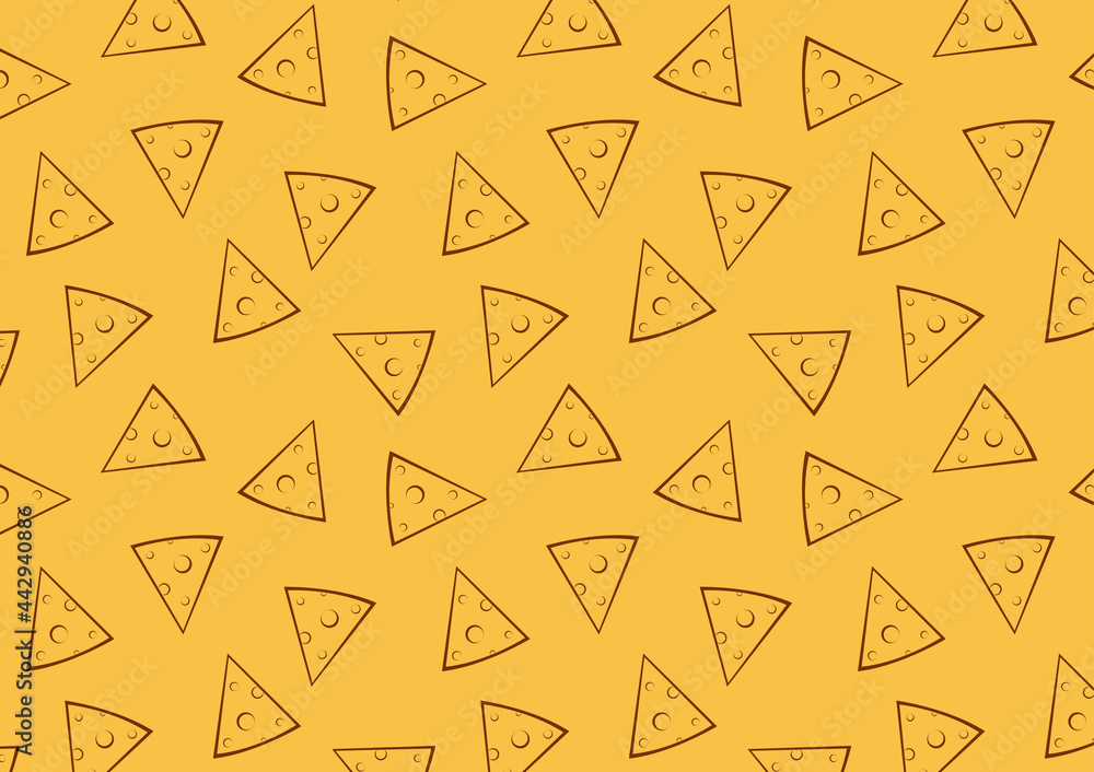 Nachos pattern wallpaper. Nachos cartoon vector. Nachos pattern wallpaper. Nachos cartoon vector.