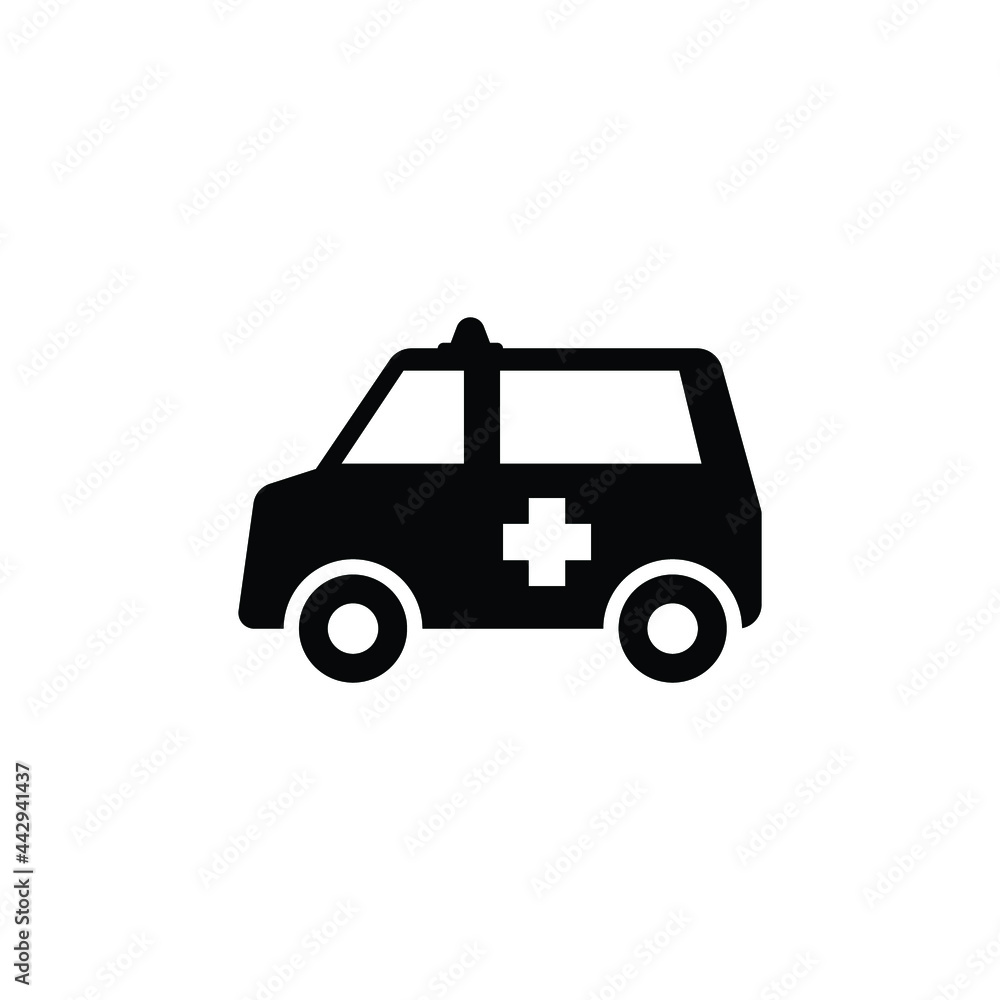 ambulance icon design template vector