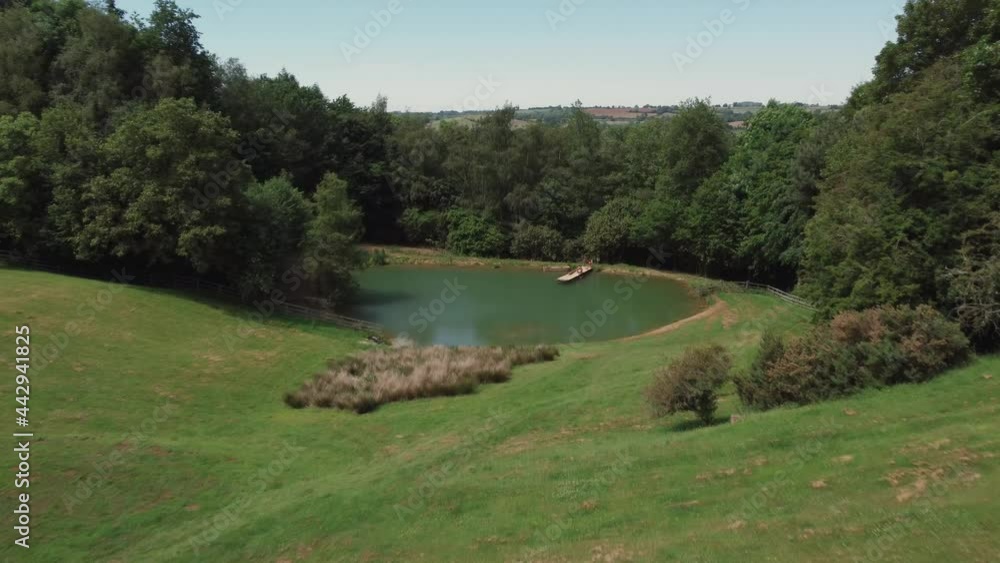 Drone Shot Flying Low Over Trees to Reveal Scenic Lake Part 1 of 2 Drone Shot Flying Low Over Trees to Reveal Scenic Lake Part 1 of 2