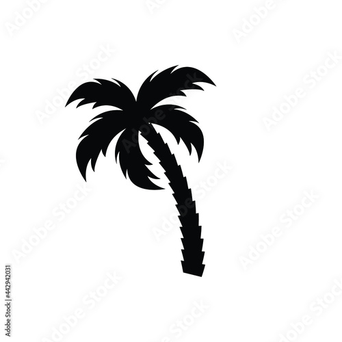 coconut logo tree icon design template vector