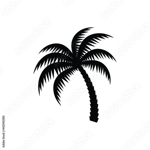 coconut logo tree icon design template vector