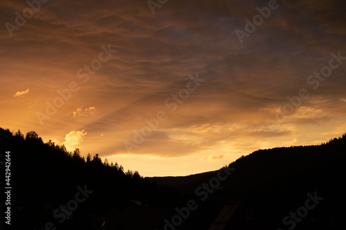 Sonnenuntergang im Schwarzwald