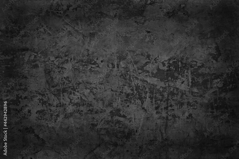 Fototapeta premium abstract black background blank concrete wall grunge stucco cracked texture