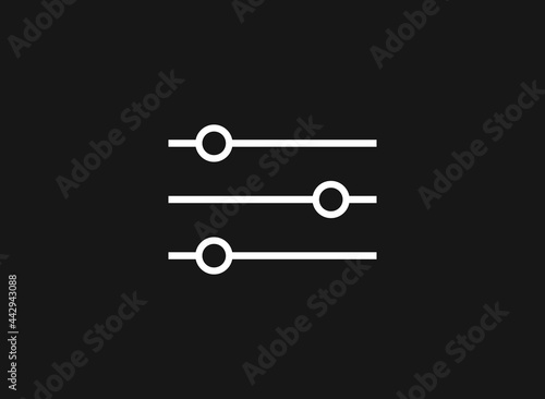 Adjustment Icon. Vector illustration for graphic design, Web, UI, app.