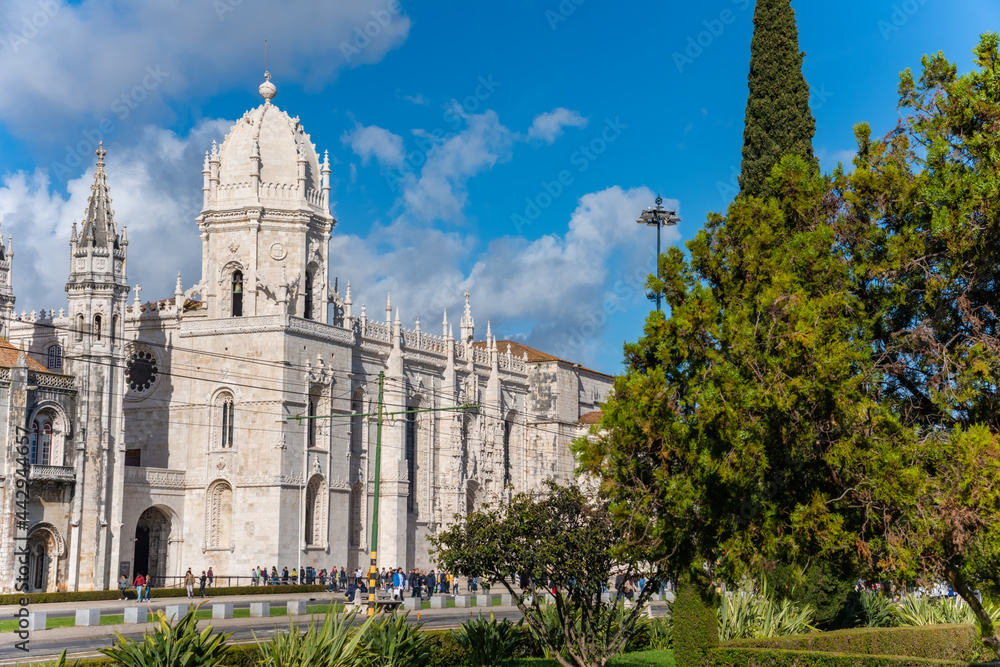 Fototapeta premium historic monastery Mosteiro dos Jeronimos of Lisbon Portugal
