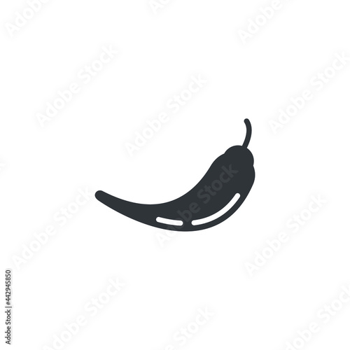 isolated chili sign icon, vector illustration