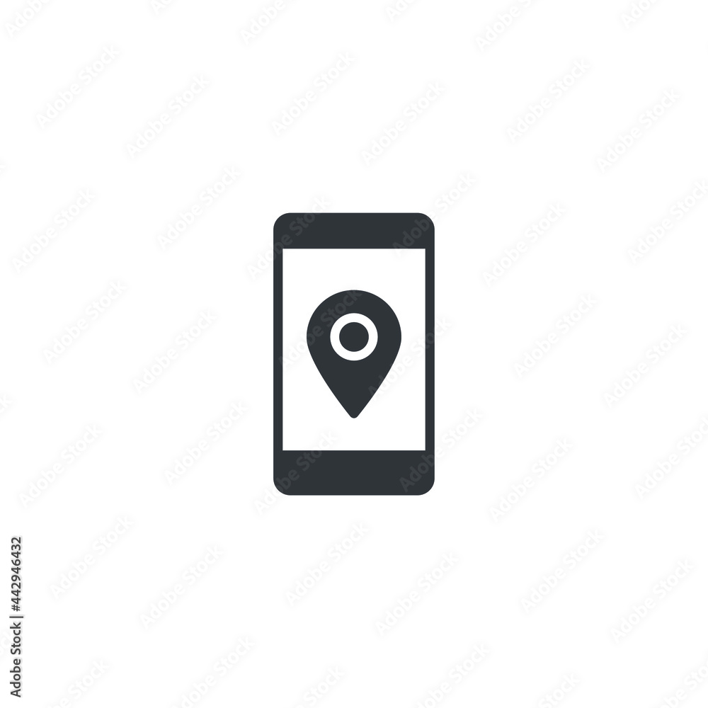 isolated gps sign icon, vector illustration isolated gps sign icon, vector illustration