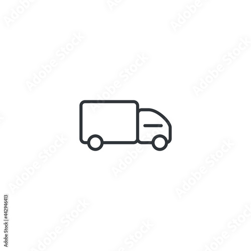 isolated truck sign icon, vector illustration